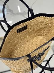 Prada Medium Crochet Leather Tote Bag 32x29x16cm - 4