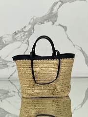 Prada Medium Crochet Leather Tote Bag 32x29x16cm - 5