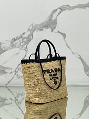 Prada Medium Crochet Leather Tote Bag 32x29x16cm - 2