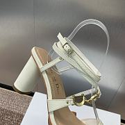 Dior Sandal White Heel 9cm - 4