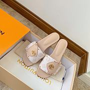 Louis Vuitton LV Frame Beige Slides - 1