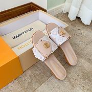 Louis Vuitton LV Frame Beige Slides - 2