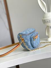 Louis Vuitton LV Mini Bumbag Denim Blue 17 x 12 x 9.5 cm - 5