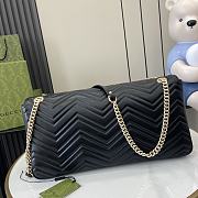 Gucci GG Marmont Large Shoulder Bag Black 40x21x8.5cm - 3