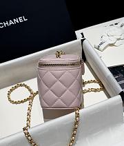 Chanel Mini Vanity Case Light Pink Lambskin 11cm - 5