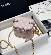 Chanel Mini Vanity Case Light Pink Lambskin 11cm - 4