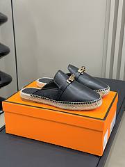 Hermes Feria Espadrille Black Gold - 1