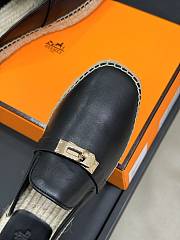 Hermes Feria Espadrille Black Gold - 5