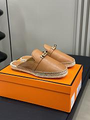 Hermes Feria Espadrille Brown Gold - 1