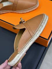 Hermes Feria Espadrille Brown Gold - 5