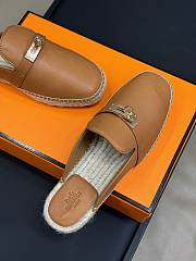 Hermes Feria Espadrille Brown Gold - 4