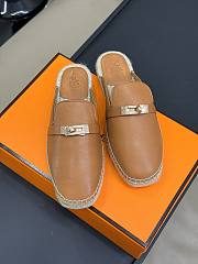 Hermes Feria Espadrille Brown Gold - 2