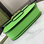 Gucci Horsebit 1955 Small Shoulder Bag Green 25x18x8cm - 4