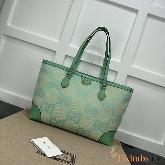 Gucci Tote Bag Green 38x28x14cm - 1