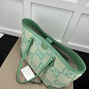 Gucci Tote Bag Green 38x28x14cm - 5