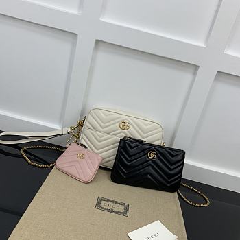 Gucci Double G Multi-use White Mini Bag 22.5x15.5x4cm