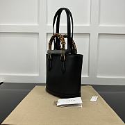 Gucci Diana Small Tote Bag Black 22x20.5x11.5cm - 5