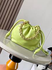 Loewe Mini Flamenco Clutch Green Bag 23.9x18x9cm - 1