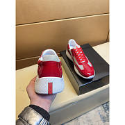 Prada America Cup Leather Sneakers Red - 2