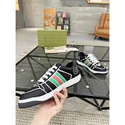 Gucci Screener Sneaker With Web Neoprene Black - 2