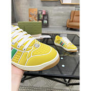 Gucci Screener Sneaker With Web Neoprene Yellow - 4