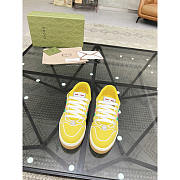 Gucci Screener Sneaker With Web Neoprene Yellow - 2