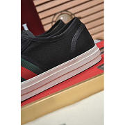 Gucci Sneaker With Web Cotton Fabric Black - 5