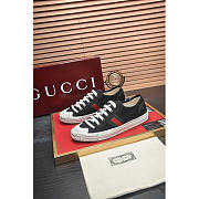 Gucci Sneaker With Web Cotton Fabric Black - 4