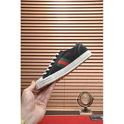 Gucci Sneaker With Web Cotton Fabric Black - 3