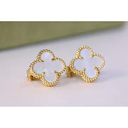 Van Cleef & Arpels Vintage Alhambra Earrings White Golden - 1