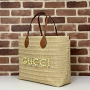 Gucci Medium Straw Bag 38x33x15cm - 3