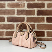 Gucci Ophidia GG Super Mini Bag Pink 16.5x10x9cm - 5