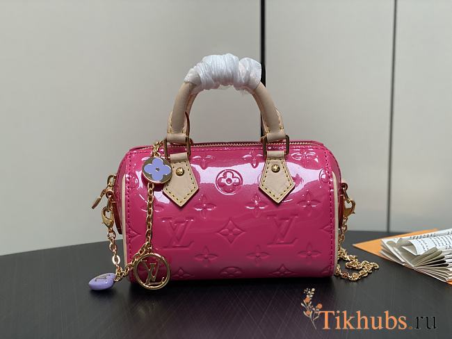 Louis Vuitton LV Nano Speedy Bag Neon Pink 16 x 10 x 7.5 cm - 1