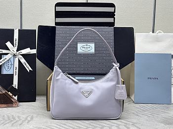 Prada Re-Edition 2005 Re-Nylon Saffiano Light Purple 23x13x5cm