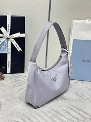 Prada Re-Edition 2005 Re-Nylon Saffiano Light Purple 23x13x5cm - 3