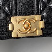 Chanel Medium Leboy Bag Black Caviar Gold 25cm - 2