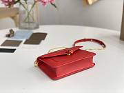 Bvlgari Serpenti Forever Chain Wallet Red 20x12x4.5cm - 6