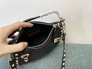 Valentino Garavani Grained Leather Black Rockstud Bag 19x13x7cm - 6