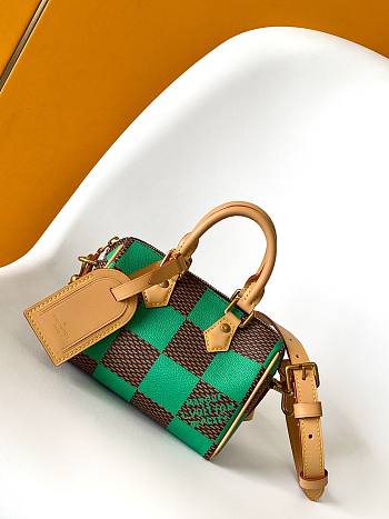 Louis Vuitton LV Speedy 18 Bandoulière Damier Pop Green 18 x 12 x 10 cm