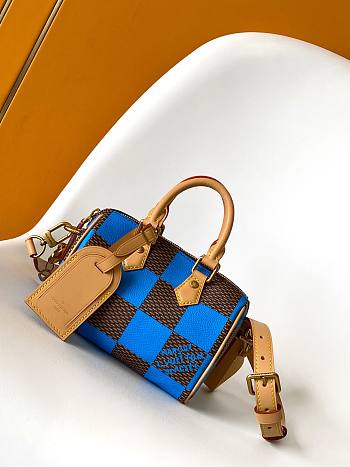 Louis Vuitton LV Speedy 18 Bandoulière Damier Pop Blue 18 x 12 x 10 cm