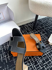 Hermes Black Sandal Heel 5cm - 5