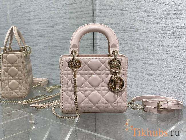 Dior Mini Lady Light Pink Gold 17cm - 1