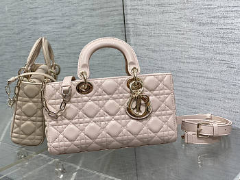 Dior Medium Lady D-joy Light Pink 26x13.5x5cm