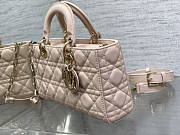 Dior Medium Lady D-joy Light Pink 26x13.5x5cm - 3