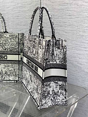 Dior Large Book Tote White Black Paris Allover 42 x 35 x 18.5 cm - 2