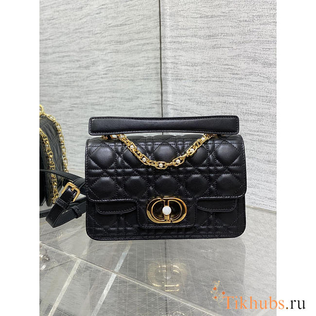 Dior Small Jolie Top Handle Bag Black 22 x 14 x 8 cm - 1