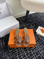 Hermes Brown Sandal Heel 5cm - 3