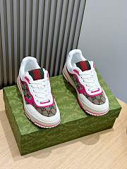 Gucci Re-Web Sneaker Canvas Pink Leather - 2