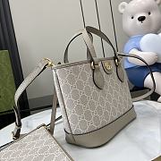 Gucci Ophidia Mini Tote Bag Beige 22x18x10cm - 4