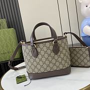 Gucci Ophidia Mini Tote Bag Brown 22x18x10cm - 5